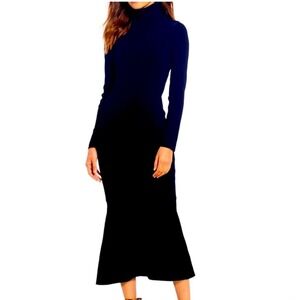 Antonio Melani Amhurst Black Turtleneck‎ Sweater Midi Dress Size Small NWT
